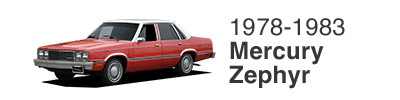 1978-1983 Mercury Zephyr Menu